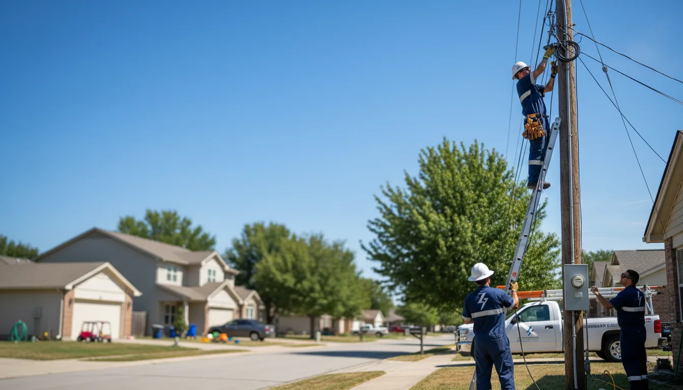 Residential electrician providing installation services in Lando, SC